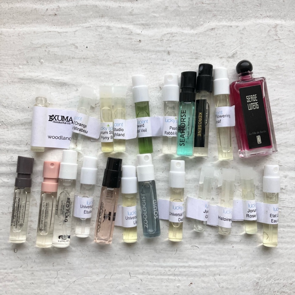22 perfume niche fragrance samples